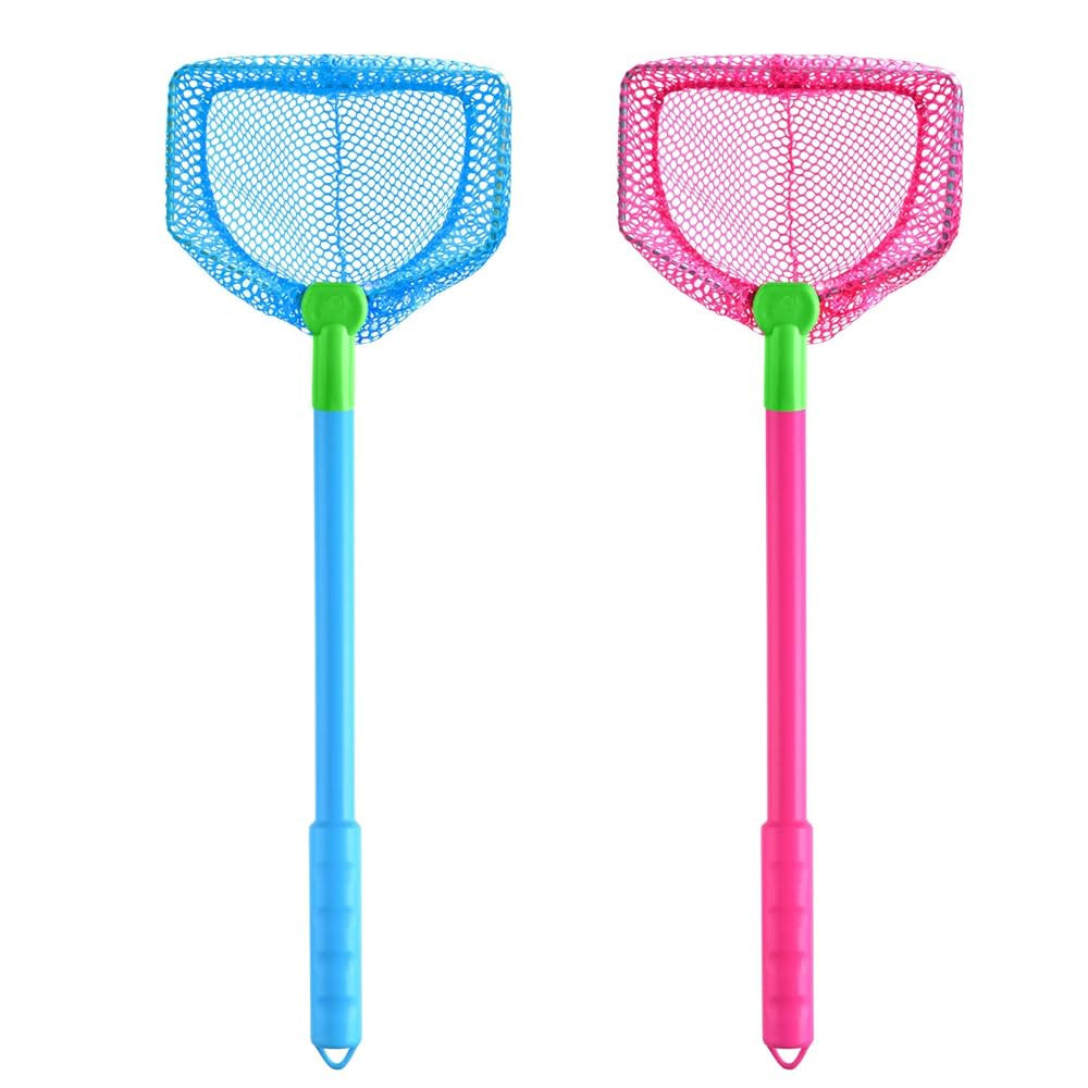 Coopay 2 Pieces Butterflies Fishing Net Catching Bug Floating Bait Beach Nets for Outdoor Playing | Amazon (US)