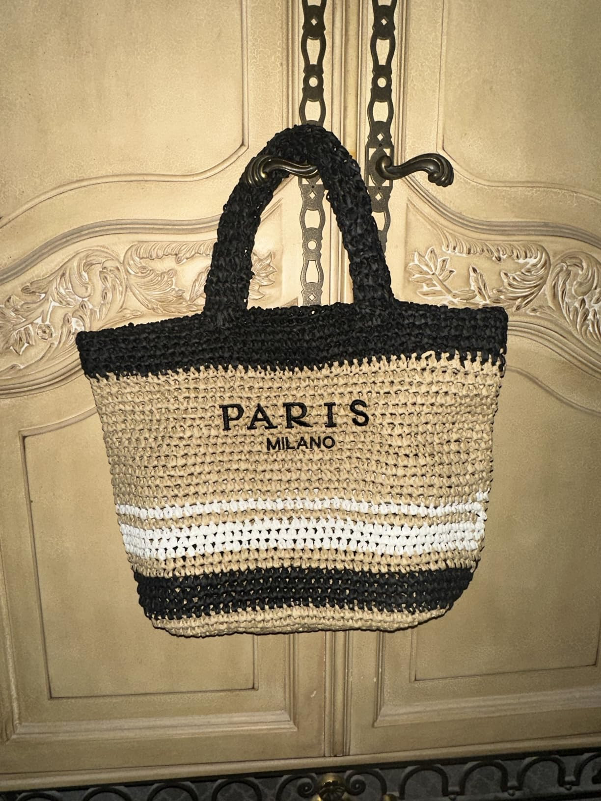 Large Straw Beach Bag for Women Summer Woven Shoulder Tote Bag Straw Purses and Handbags for Vaca... | Amazon (US)