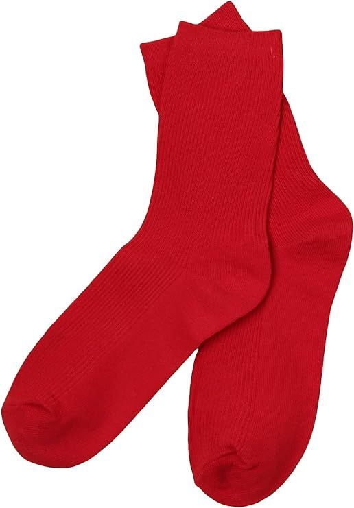 SHENHE Women's Ribbed Knit Cushioned Athletic Running Mid Calf Crew Socks | Amazon (US)