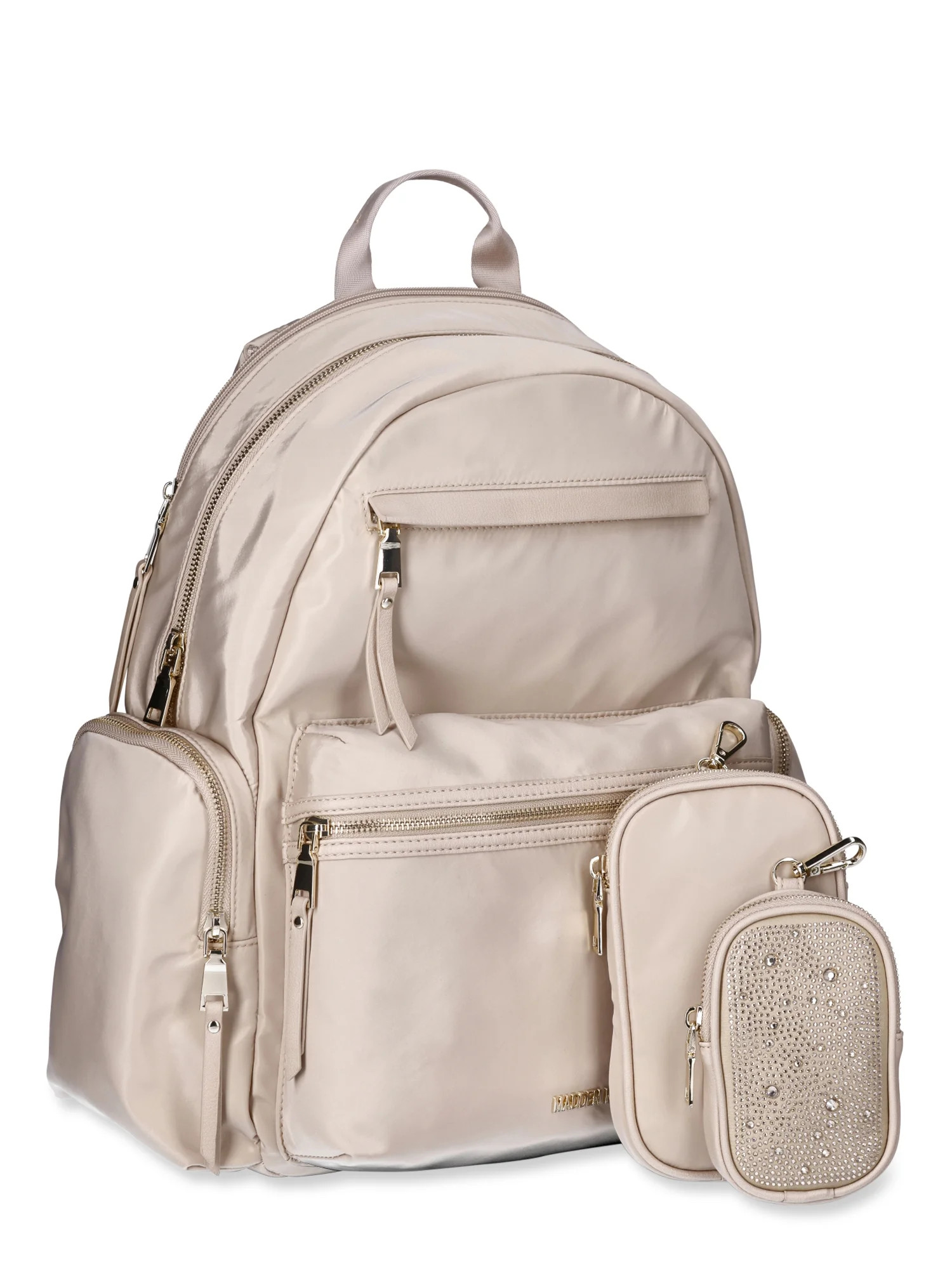Madden NYC Girls Backpack with Pouch, Beige - Walmart.com | Walmart (US)