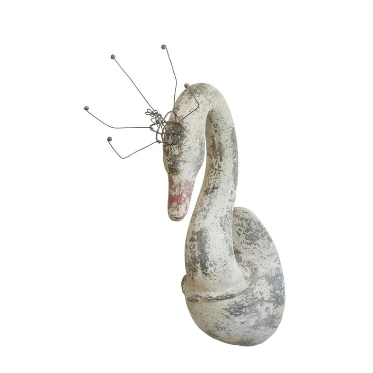 Creative Co-Op Magnesia Swan Wall Decor with Metal Crown | Walmart (US)