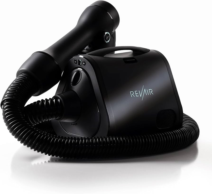 RevAir Reverse-Air Hair Dryer, Vacuum Hair Dryer for All Hair Types, Black | Amazon (US)