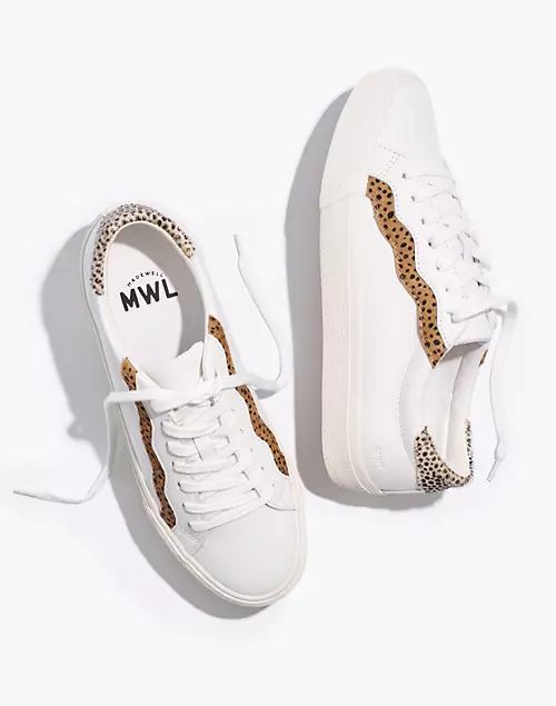 Sidewalk Low-Top Sneakers in Leather and Calf Hair: Wave Edition | Madewell