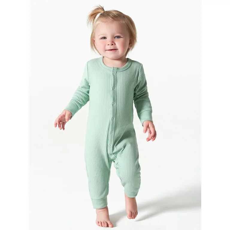 Modern Moments by Gerber Baby Boy or Girl Unisex Long Sleeve Coverall (Newborn - 12 Months) | Walmart (US)
