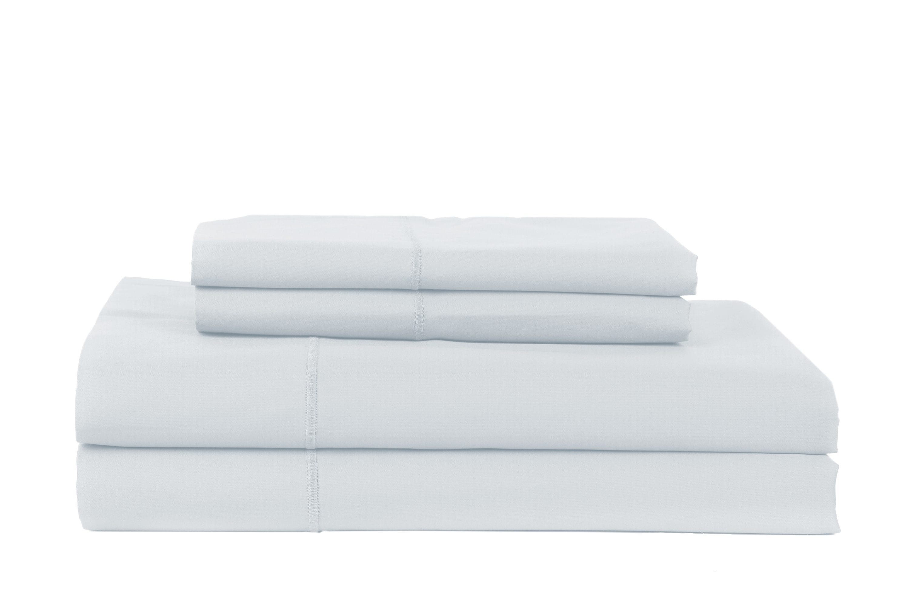 Lowe's King 500 -Thread Count Cotton Light blue Bed Sheet Set | HC-500K-PL-SAT-LBL | Lowe's