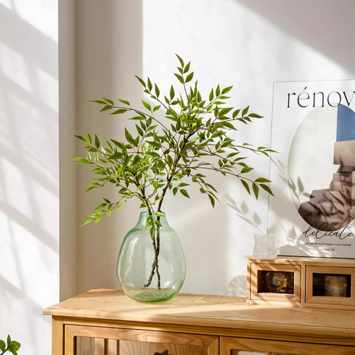 Green Nandina Leaf Stem | Wayfair North America