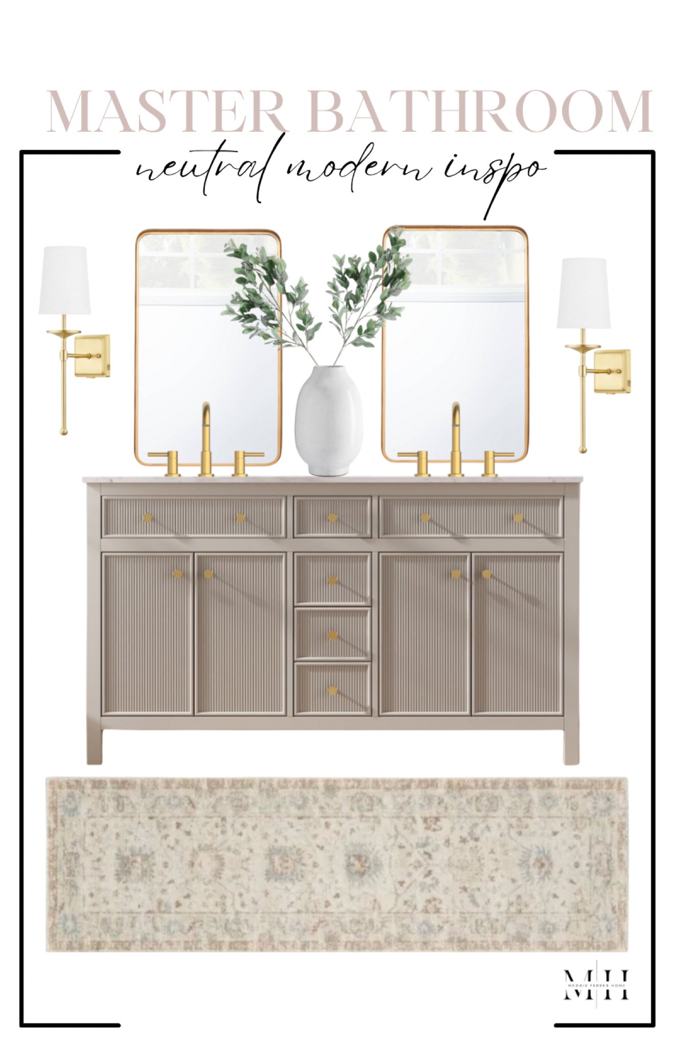 Master bathroom neutral modern design inspo 🤍🌿🤎

Scroll to shop! 

#LTKStyleTip #LTKHome