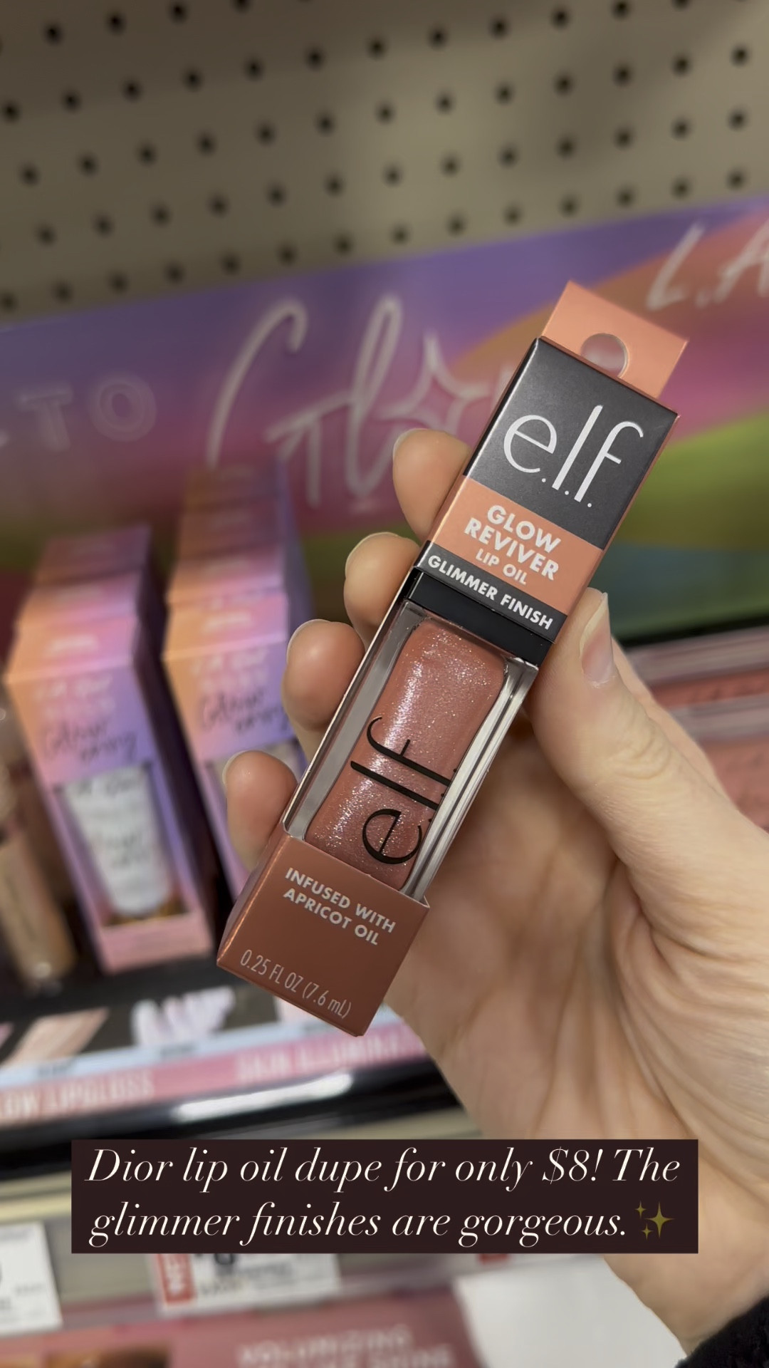 I love this elf lip oil, and it's only $8! It's a dupe for the Dior lip oil, and they just added glitter shades.
...........
Winter makeup elf glow reviver lip oil glimmer finish lip oil Dior dupe summer Fridays dupe Sephora faves drugstore beauty drugstore makeup drugstore lip product drugstore faves makeup favorites elf new arrivals elf finds best lip products best lipgloss best lip oil new makeup winter makeup trends wedding makeup gifts for teens gifts for her gifts for friends under $10 galentine's day gifts Valentine's Day gifts hydrating lipgloss hydrating lipstick 

#LTKBeauty #LTKOver40 #LTKFindsUnder50