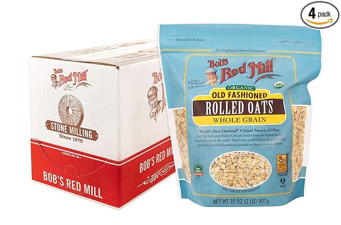 Bob's Red Mill Organic Old Fashioned Rolled Oats, 32-ounce (Pack of 4) | Amazon (US)