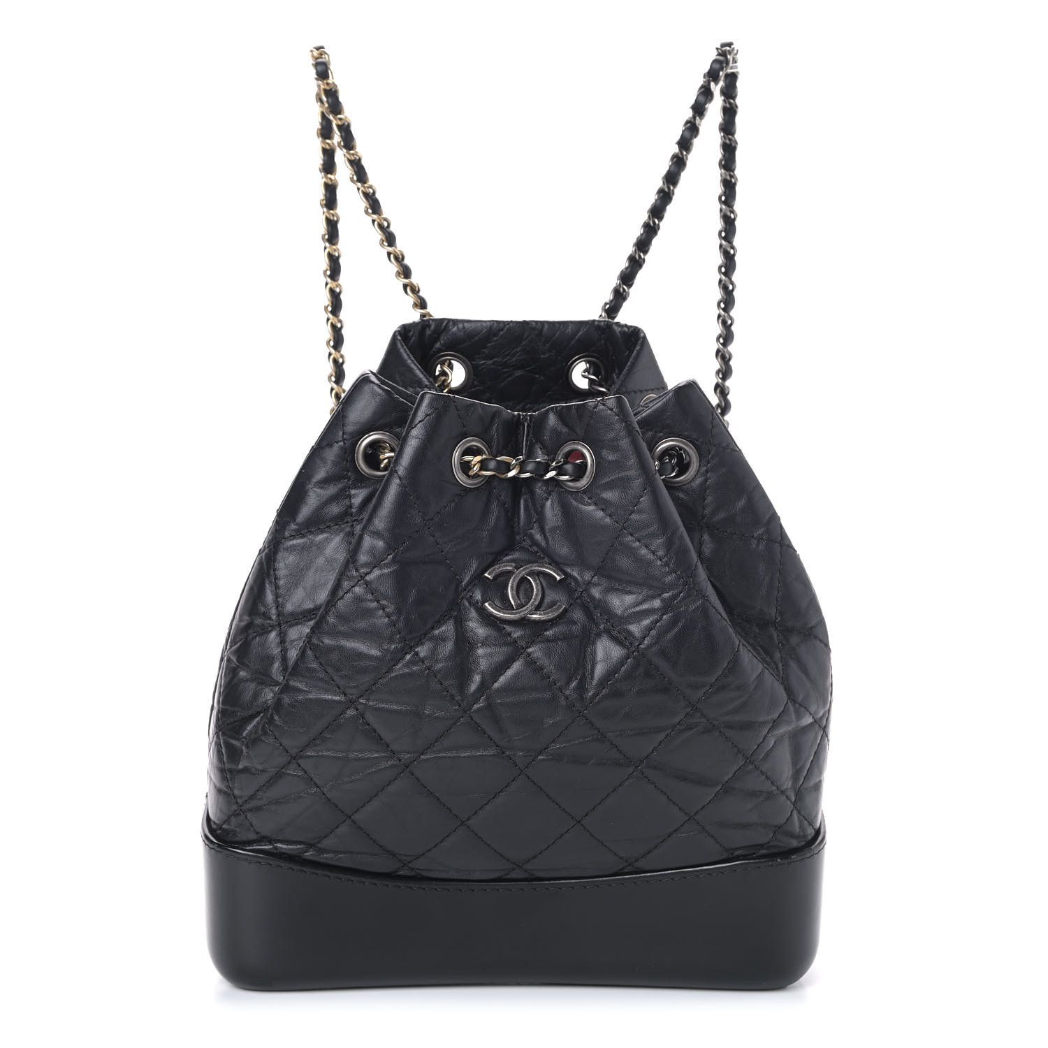 CHANEL

Aged Calfskin Quilted Small Gabrielle Backpack Black | Fashionphile