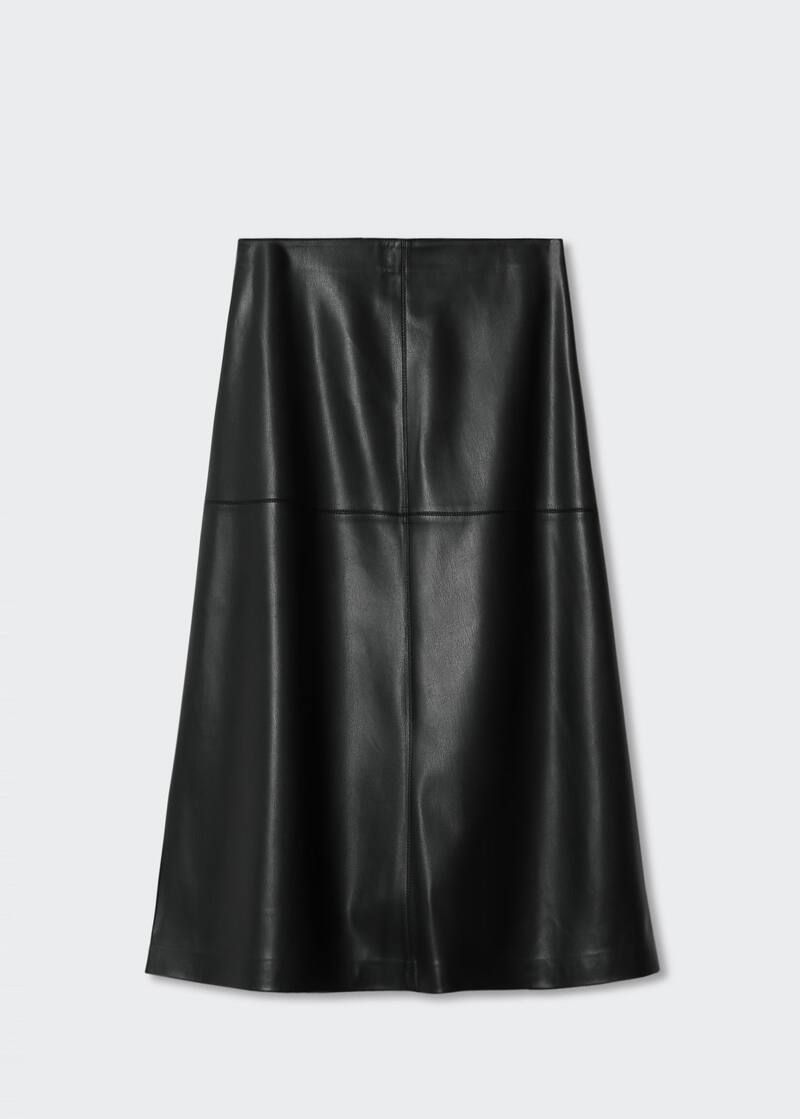 Faux-leather skirt -  Women | Mango USA | MANGO (US)
