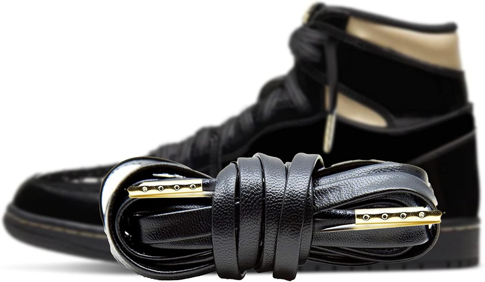 | Compatible with Jordan Models 1-8 Laces | Leather Shoe laces Replacement for all Sneakers with ... | Amazon (US)