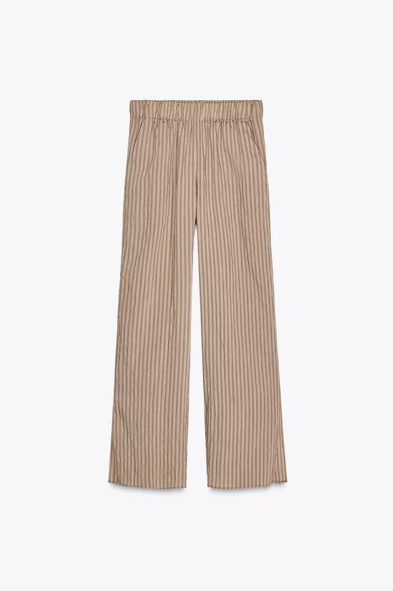 ZW COLLECTION STRIPED PYJAMA BOTTOMS | Zara UK
