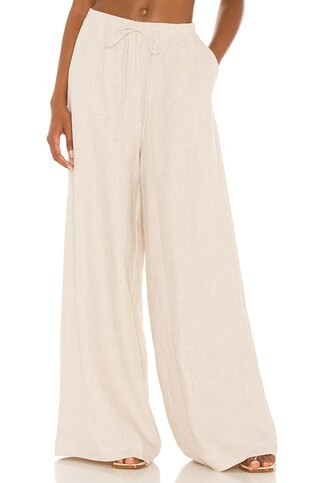 Joslin Studio Sophia Linen Palazzo Pant in Flax from Revolve.com | Revolve Clothing (Global)