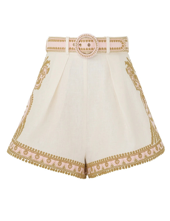 Waverly Embroidered Tuck Short | ZIMMERMANN (US, CA, EU, MENA)