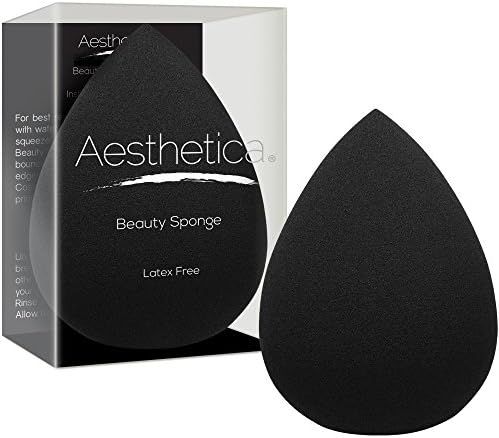Aesthetica Cosmetics Beauty Sponge Blender - Latex Free and Vegan Makeup Sponge Blender - For Powder | Amazon (US)