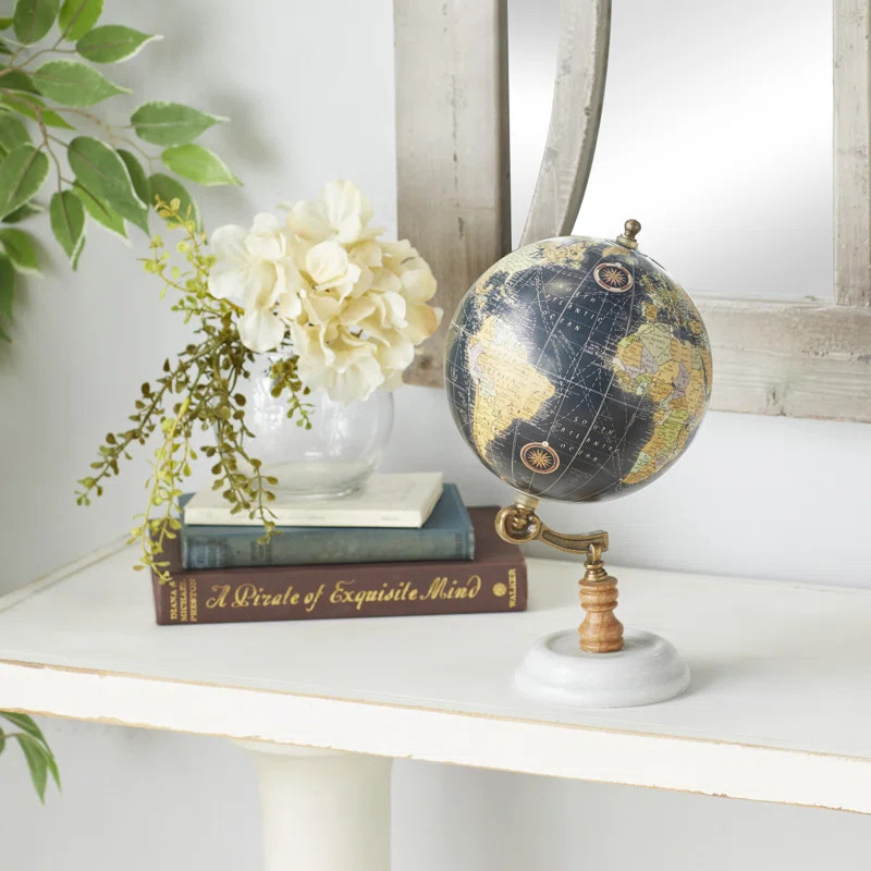 Marble and Metal Globe | Wayfair North America