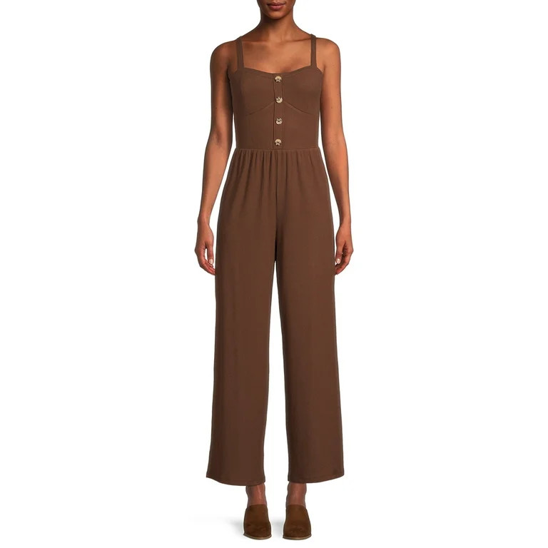 No Boundaries Juniors' Bra Cup Jumpsuit - Walmart.com | Walmart (US)