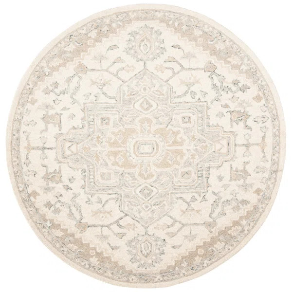 Lauren Ralph Lauren Percy Hand Tufted Wool/Cotton Oriental Rug in Ivory/Beige | Wayfair North America