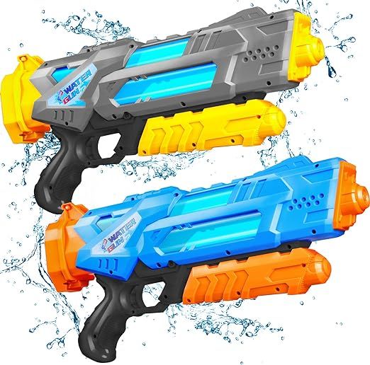 Water Gun for Kids Adults, 2 Pack Soaker Squirt Guns, 1200CC High Capacity Super Ideal Gift Toys ... | Amazon (US)