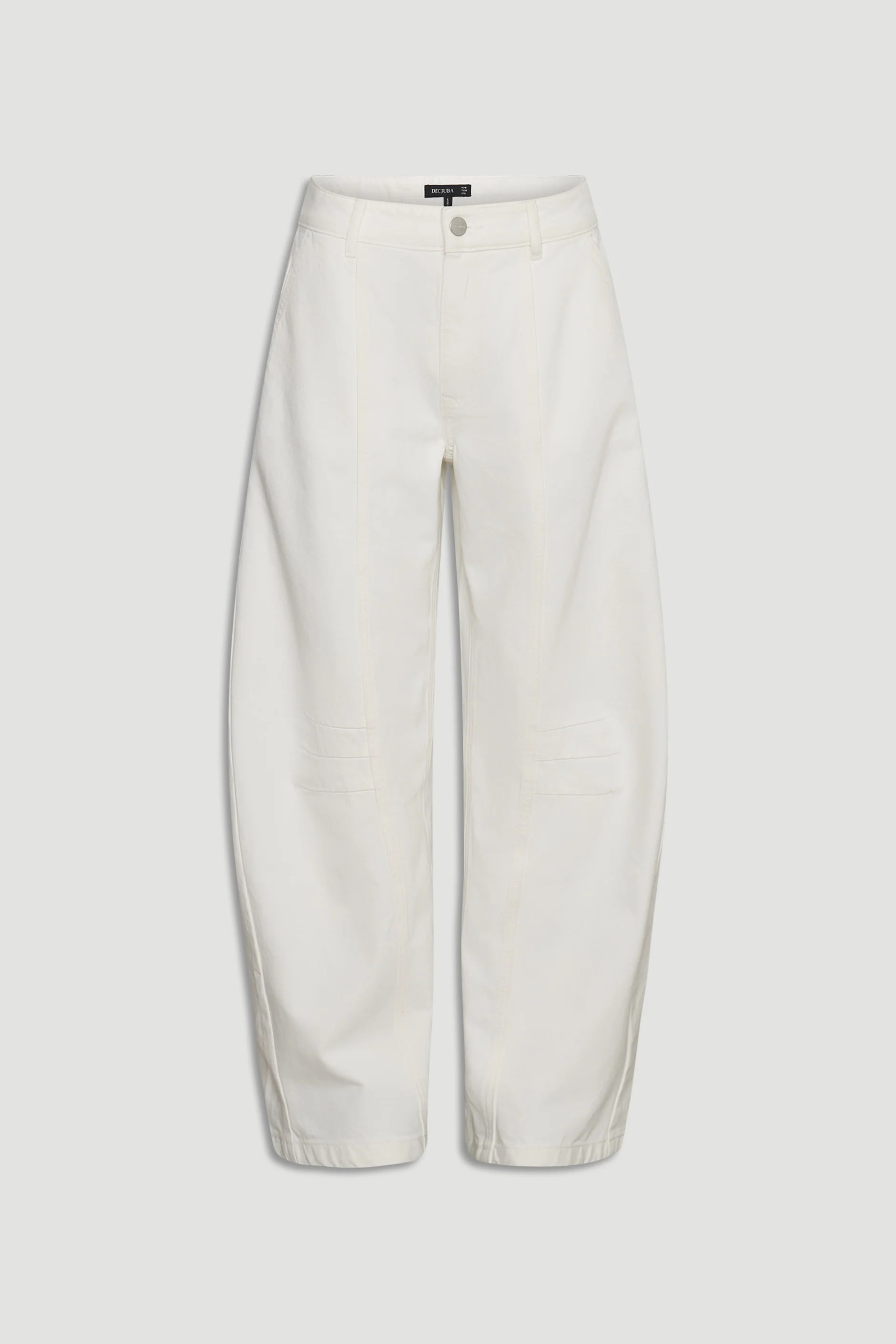 Amaya Barrel Jean - White | DECJUBA