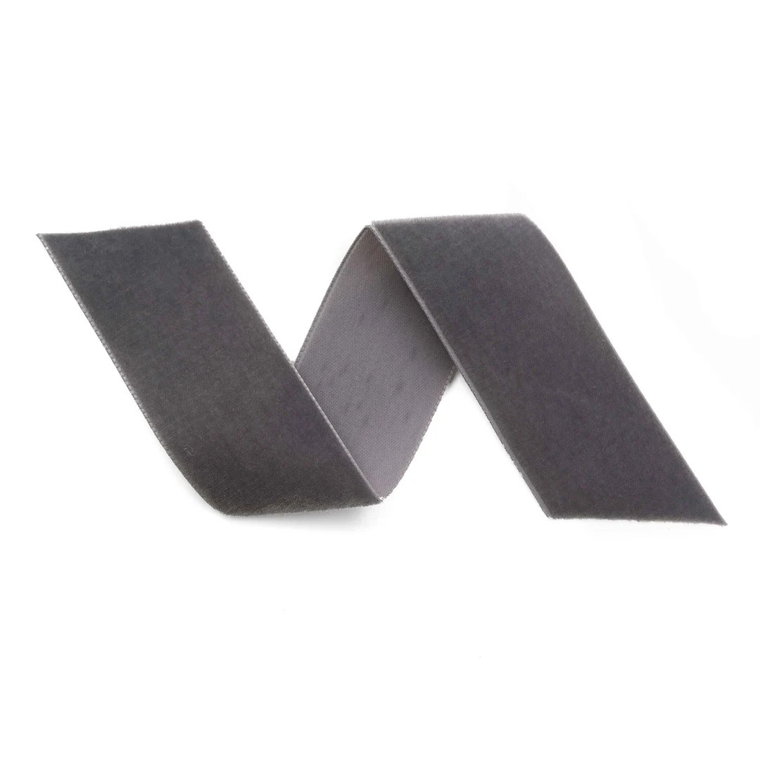 Dolphin Grey Swiss Velvet Ribbon by the Yard Ash Grey - Etsy | Etsy (US)