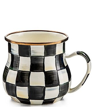 MacKenzie-Childs Courtly CheckÂ® Enamel Mug - Courtly Check | Dillard's