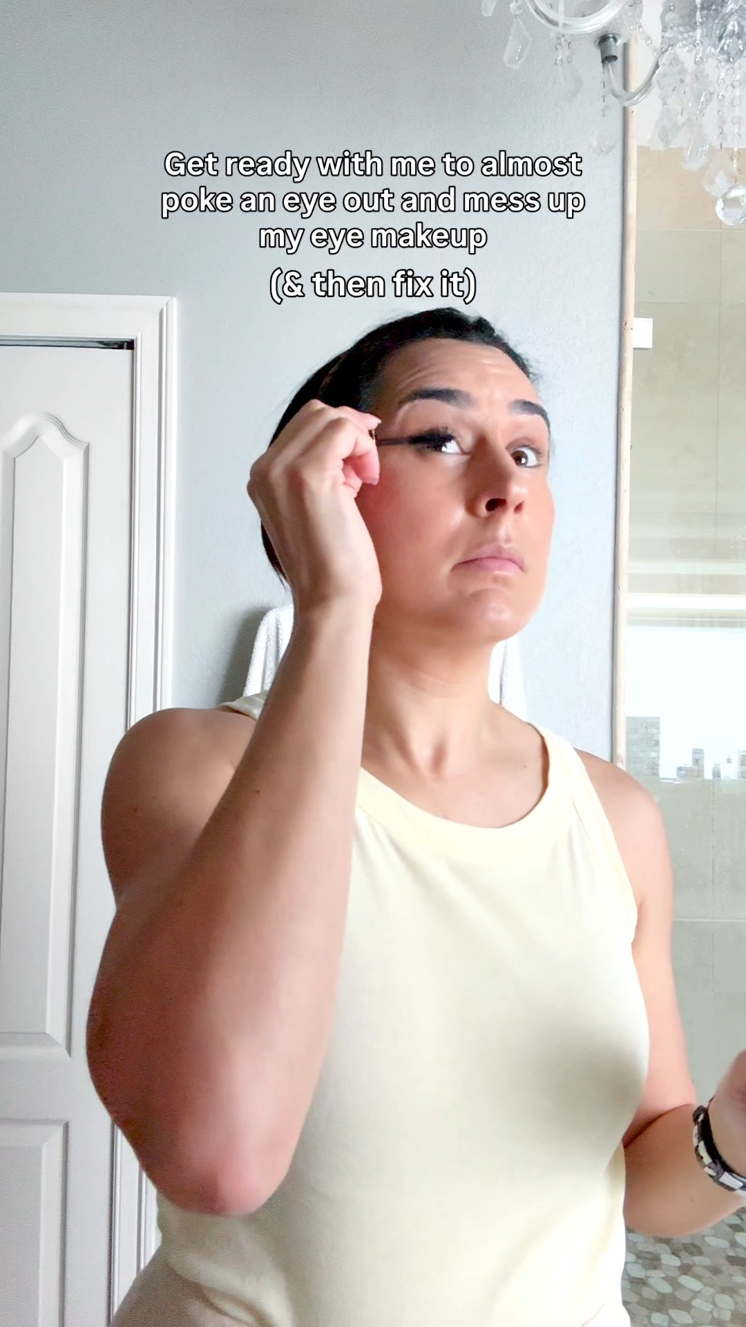 Nothing like almost poking an eye out when doing your makeup 😅 

Did I mention I was running late 🫠 so I reallllly felt rushed when I had to tack on extra time to fix the excess mascara that got under my eye. But I think I handled it well considering that I was already stressing 😆 

A little trick I learned years ago was no to immediately try to wipe off mascara that got on your eyelid or under eye. Instead, it’s best to leave it and let it dry. It’ll flake off pretty easily once dry and you might only need to touch up a tiny spot inside of a big swipe of dark mascara. 

I’ve linked all of the makeup products I used here plus the outfit I wore!

Save for makeup tips and tricks and follow me for more ✨￼￼

makeup fail • makeup bestsellers • makeup favorites • makeup essentials • get ready with me

#LTKBeauty #LTKootd #LTKgrwm