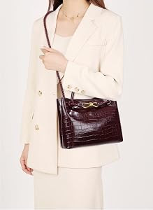 Woven Tote Bag for Women Leather Shoulder Handbag Designer Top Handle Purses | Amazon (US)