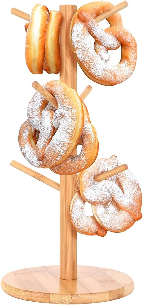 Pretzel Holder Stand, Pretzel Holder, Tree -Shaped Pretzel Stand Wood For Pretzel Display and Han... | Amazon (US)