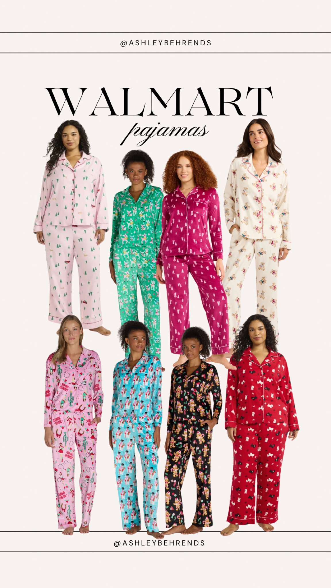 Walmart holiday pajamas 🎄🎁🎅🏻 
Christmas matching pj sets. All $24 and under! Velour styles available. 

#LTKHoliday #LTKSeasonal #LTKStyleTip