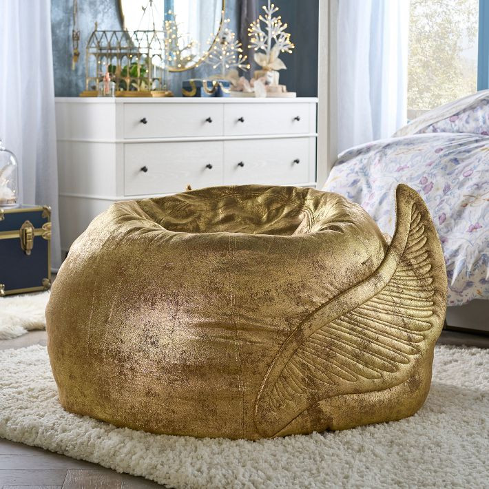 Harry Potter™ Golden Snitch™ Bean Bag Chair | Pottery Barn Teen