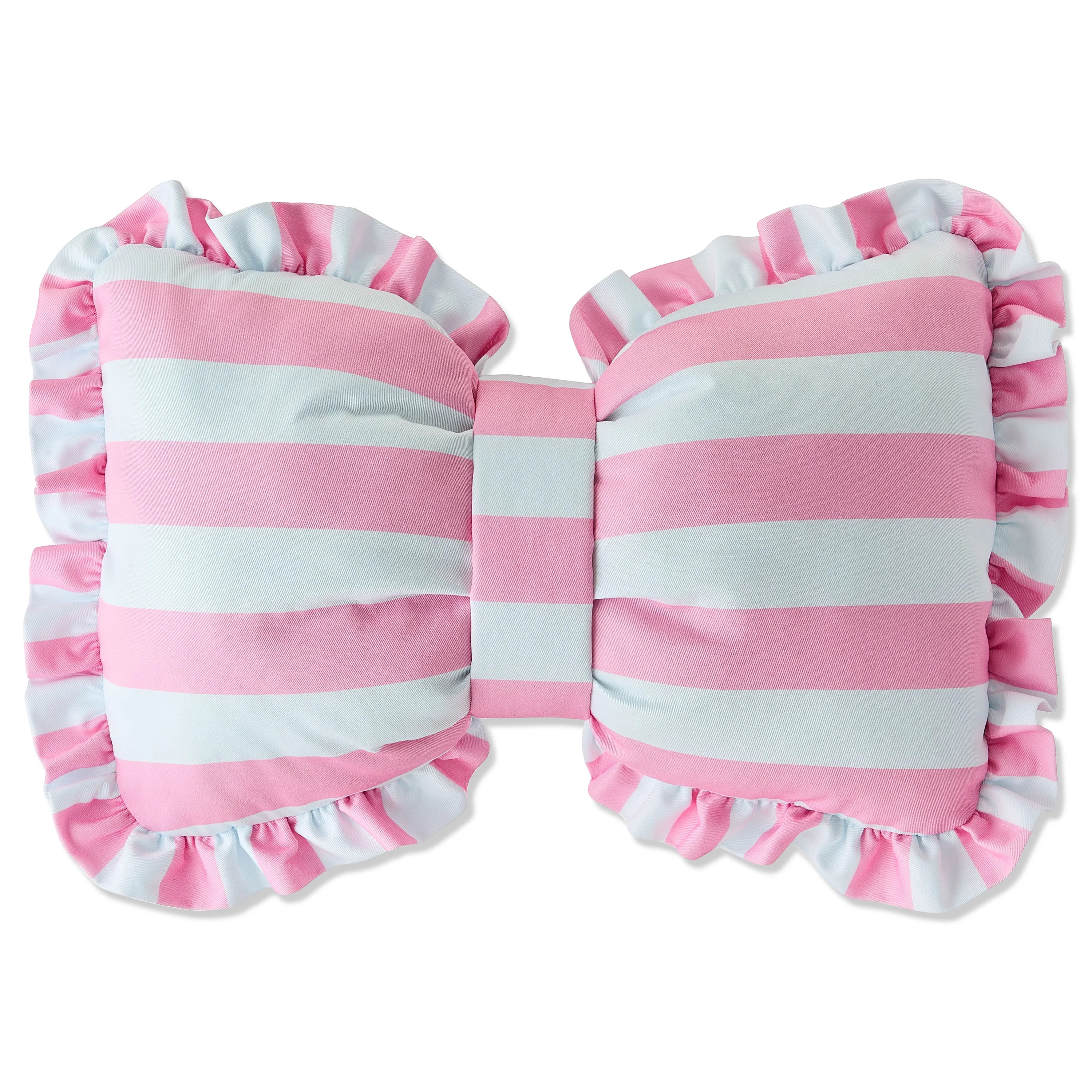 Striped Bow Decorative Pillow, Pink and White, 18" x 13", Easter by Way To Celebrate | Walmart (US)
