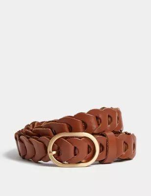 Leather Weave Jean Belt | M&S Collection | M&S | Marks & Spencer IE