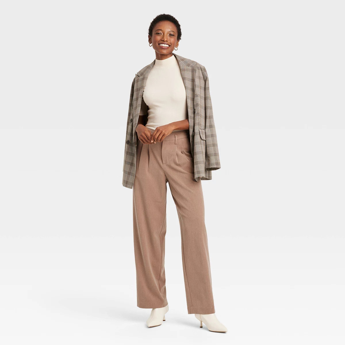 Women's High-Rise Straight Trousers - A New Day™ | Target