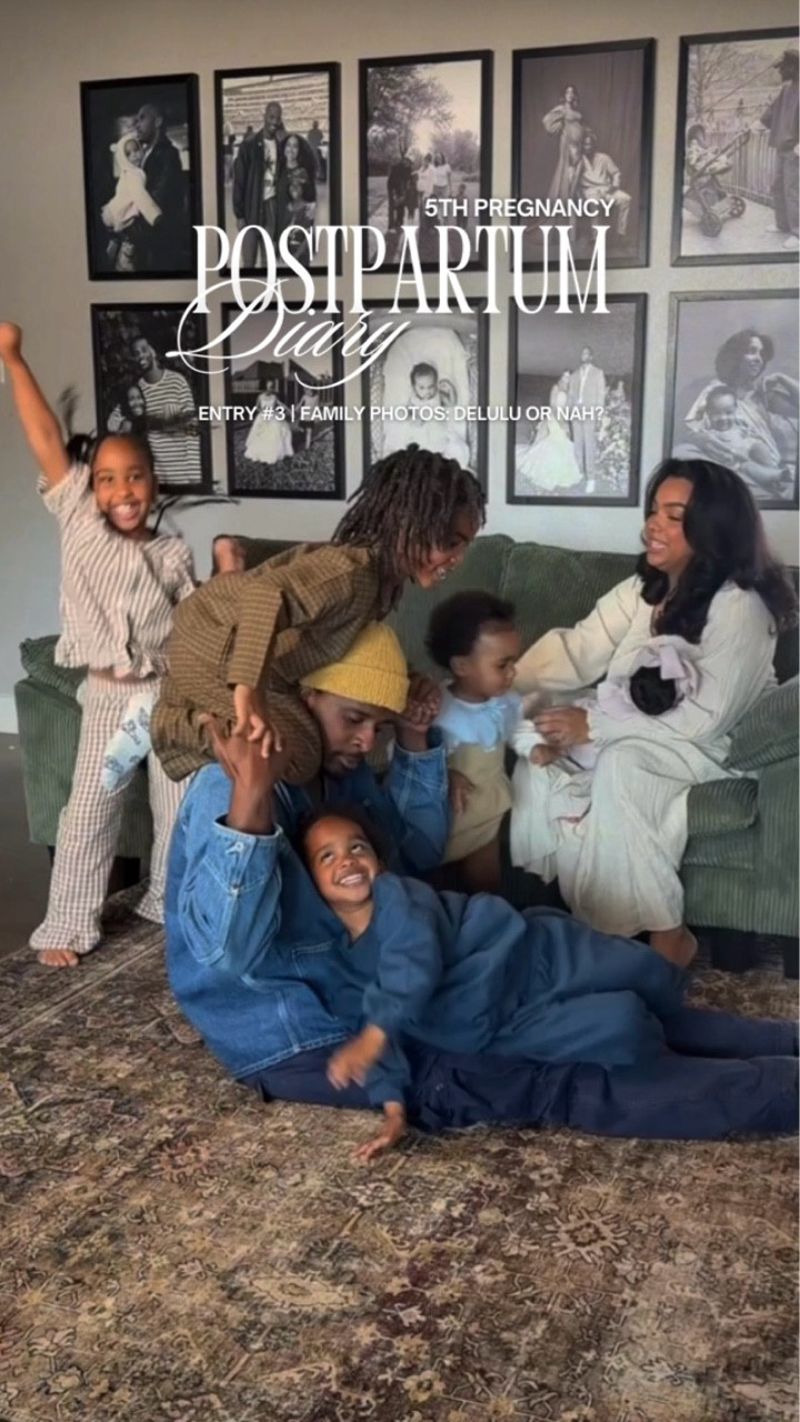 The family photos are ALWAYS worth it!!! (Even though you’ll question it every second until their done 🤣)

If you’re the kind of mom who will go through hell to capture photos of your family because time moves too fast - welcome to the sisterhood!! lol 

Boys brown checkered two piece set @fosteredcollection 
Boys blue sweat set @fosteredcollection 
Girls brown gingham set @amazon 
Moms dress @amazon 
Baby lilac newborn set and blanket @shoplunaandluca 

#momlife #postpregnancy #postpartum #pregnancydiary