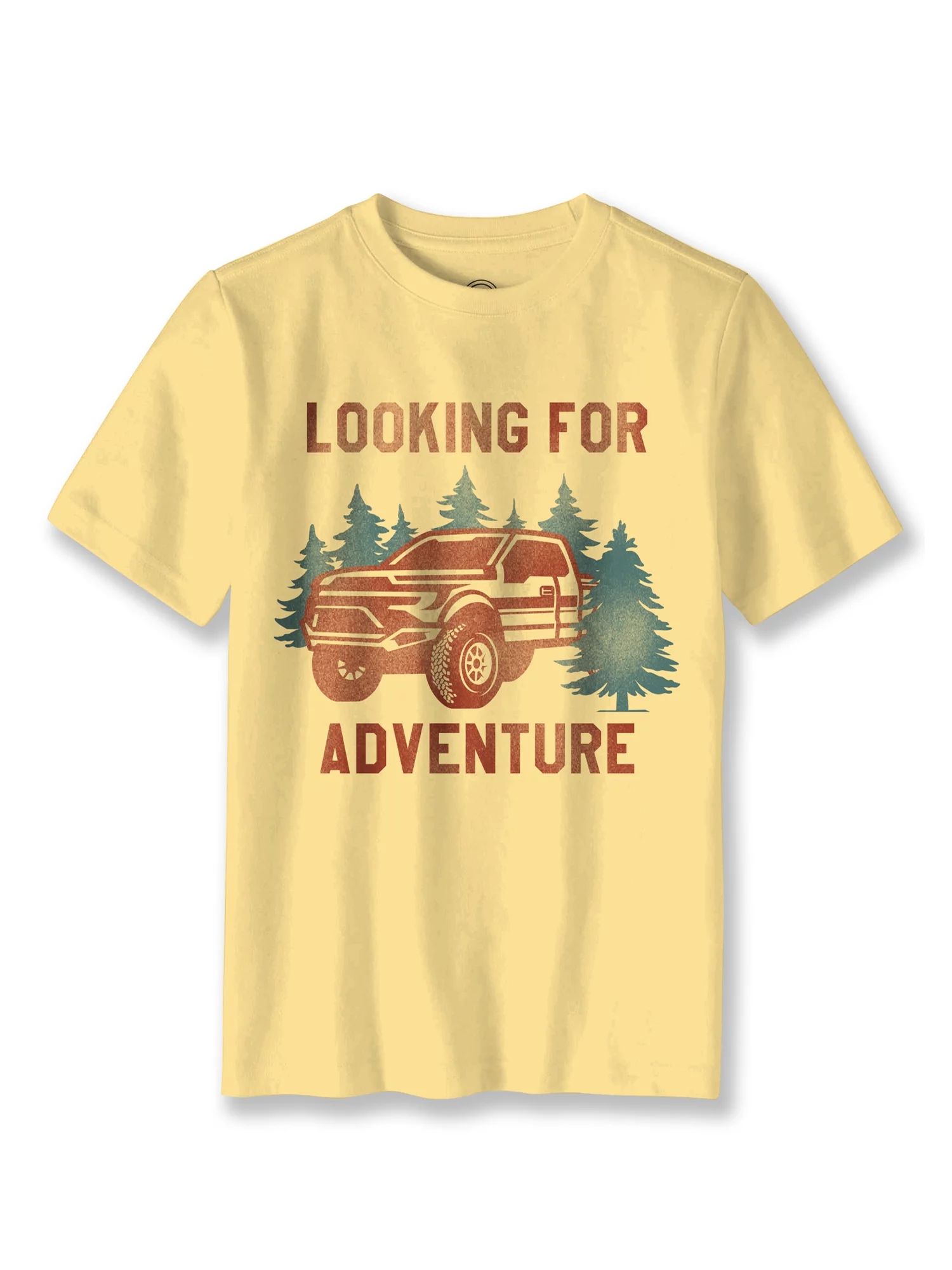 Wonder Nation Boys Looking For Adventure, Crew Neck, Short Sleeve, Graphic T-Shirt, Sizes 4-18 | Walmart (US)