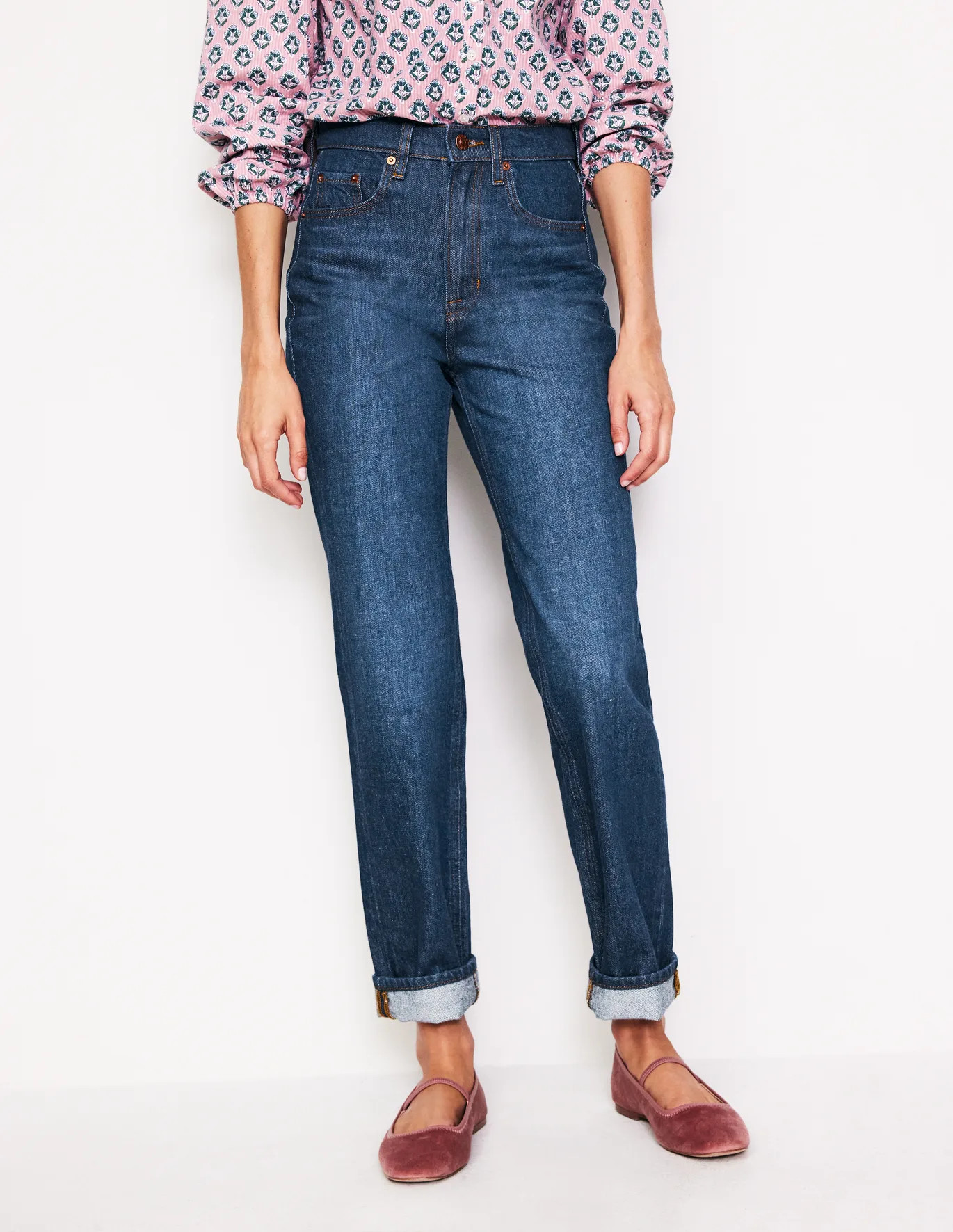 High Rise Straight Leg Jeans | Boden UK