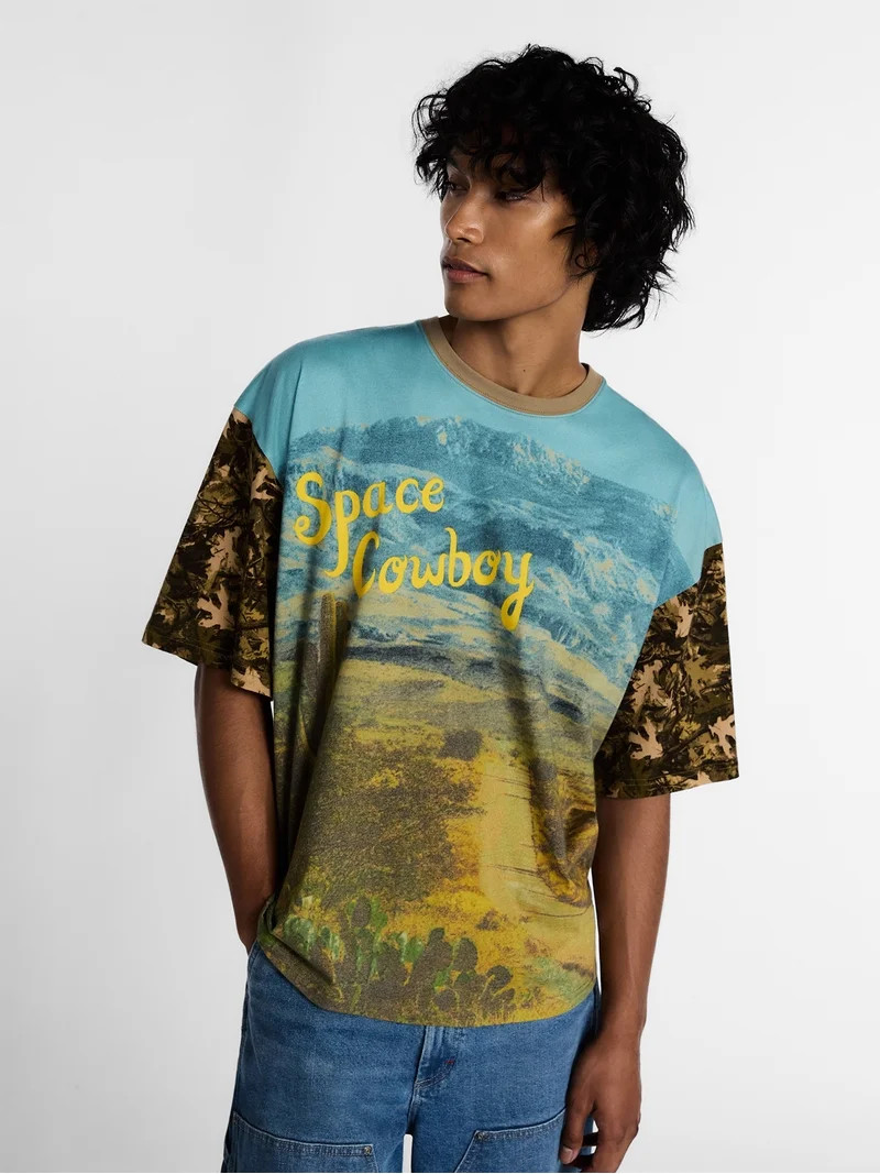 Kacey Lee Men's and Big Men's Space Cowboy Graphic Tee, Sizes S-2XL | Walmart (US)
