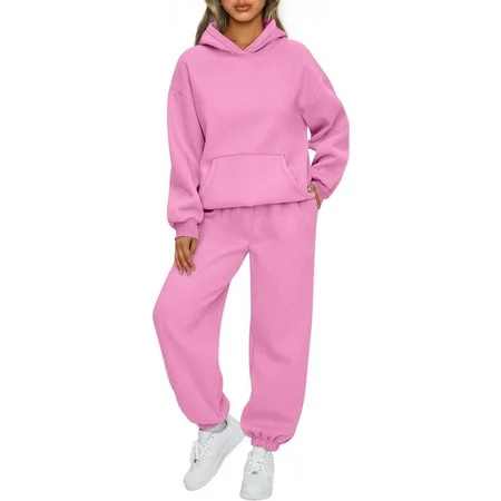 SUNBS Two Piece Sets Lounge Sets for Women Sweatsuits Sweatpants Womens Oversized Sweatshirt Fall... | Walmart (US)