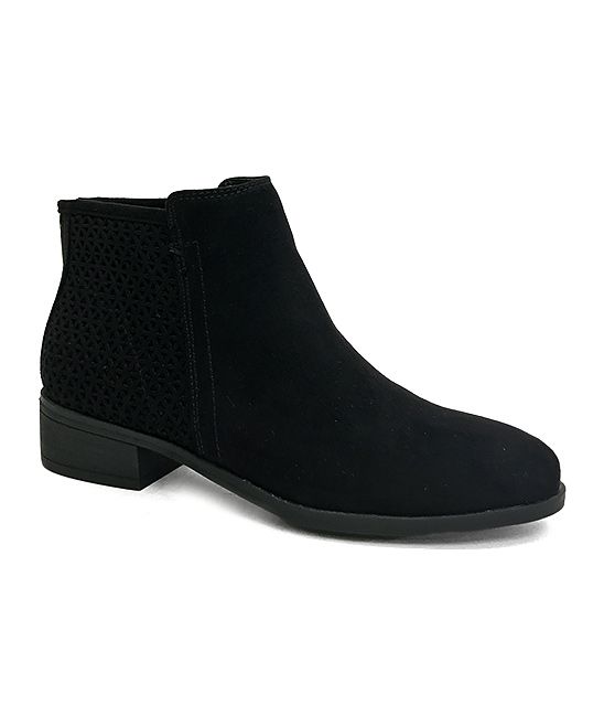 Bamboo Women's Casual boots BLKFS - Black Saber Ankle Boot - Women | Zulily