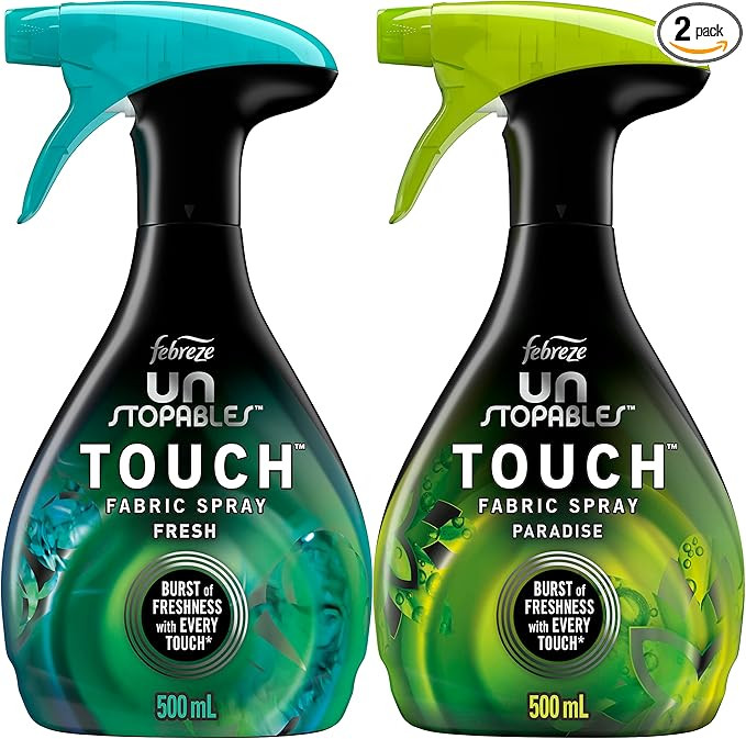 Febreze Fabric Spray, Unstopables Touch Fabric Refresher Spray, Odor Fighter for Strong Odor, Fre... | Amazon (US)