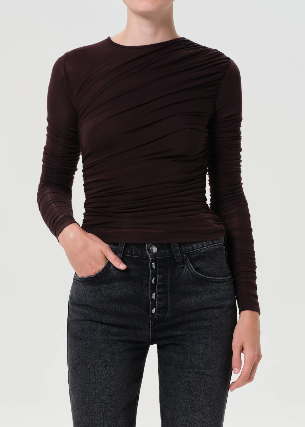 Tania Twist Tee in Root | AGOLDE