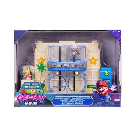 The Super Mario Galaxy Movie – Gateway Galaxy Diorama Playset with 1.5 inch Princess Peach and Exclusive Captain Toad Action Figures | Walmart (US)