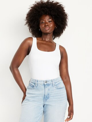 Double-Layer Scoop-Neck Bodysuit | Old Navy (US)