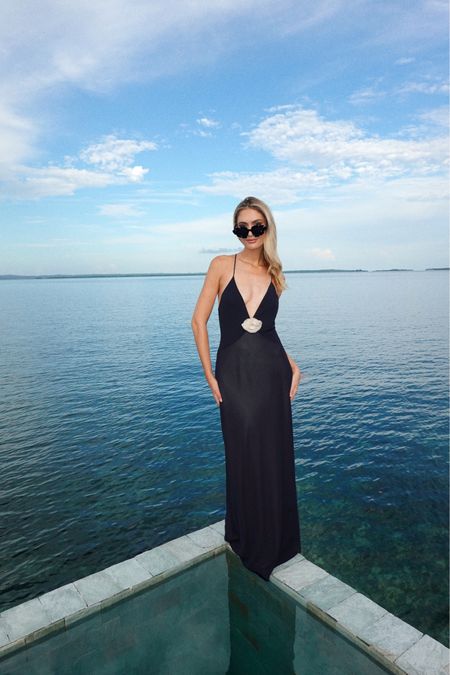 Helsa dress 
Black dress
Revolve dress
Black gown
Vacation outfits 

#LTKstyletip #LTKSeasonal