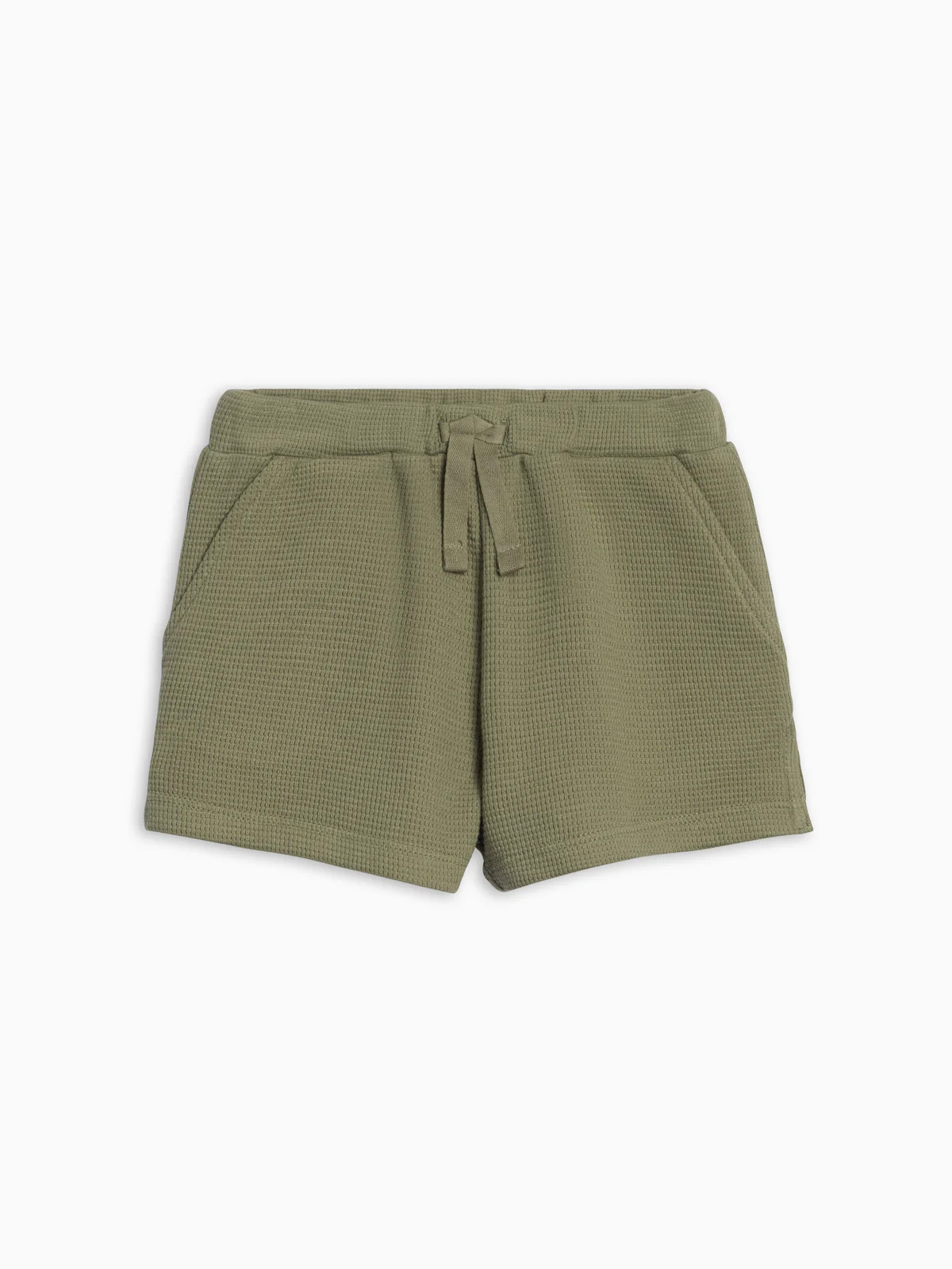 Avery Waffle Shorts - Fern | Colored Organics