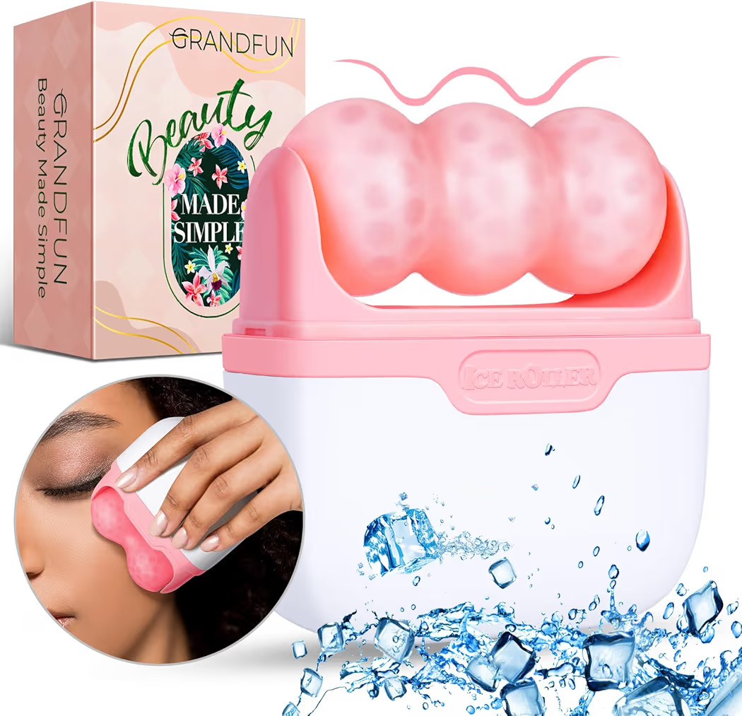 Christmas Gifts for Her Travel Ice Roller for Face and Eye - 2 in 1 Skincare Face Roller Facial M... | Amazon (US)