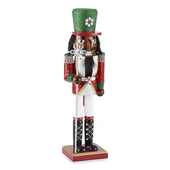 North Pole Trading Co. 14" African American Sequin Christmas Nutcracker | JCPenney