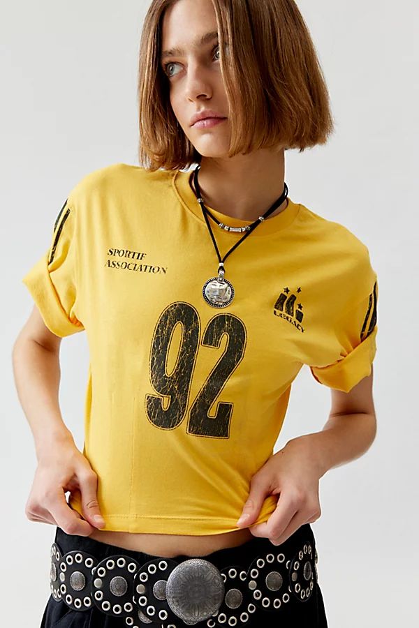 Sporty Cinched Baby Tee | Urban Outfitters (US and RoW)